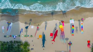 beautiful beach in Da Nang Vietnam